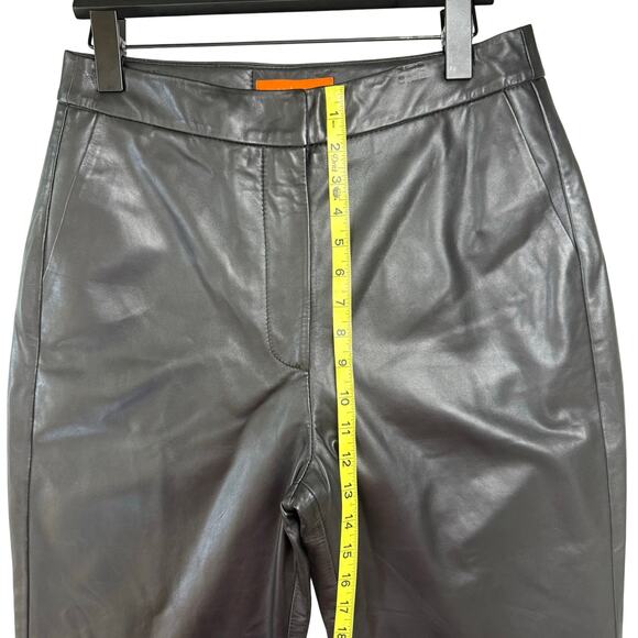 REISS x McLaren F1 Team Lottie Slit Front Leather Pants - Picture 13 of 16